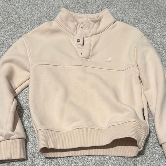 Little Bipsy Other - Little Bipsy cream 1/3 button sweatshirt- 4-5